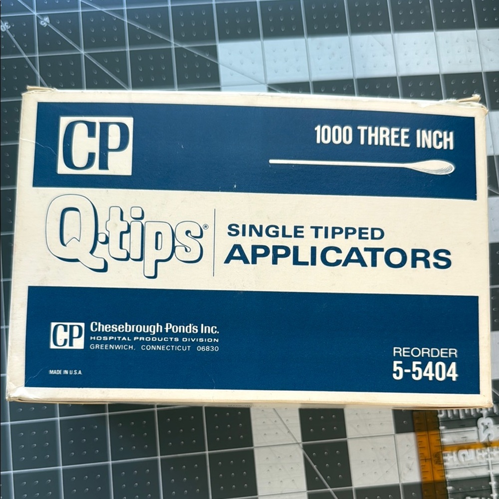 Vintage Box of hospital Q-tips